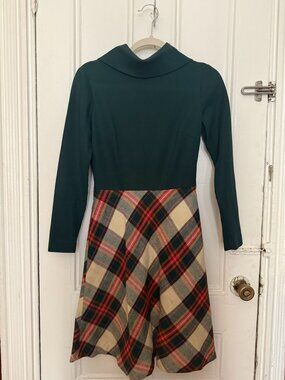 Sweet vintage wool and polyester dress: 60s/70s, from Joseph Magnin